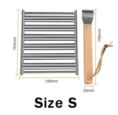 50% RABATT | Eleganter Edelstahl Hotdog Rollen-Grill