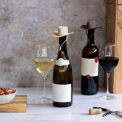 Rustikaler Leder-Weinflaschenverschluss Zubehör