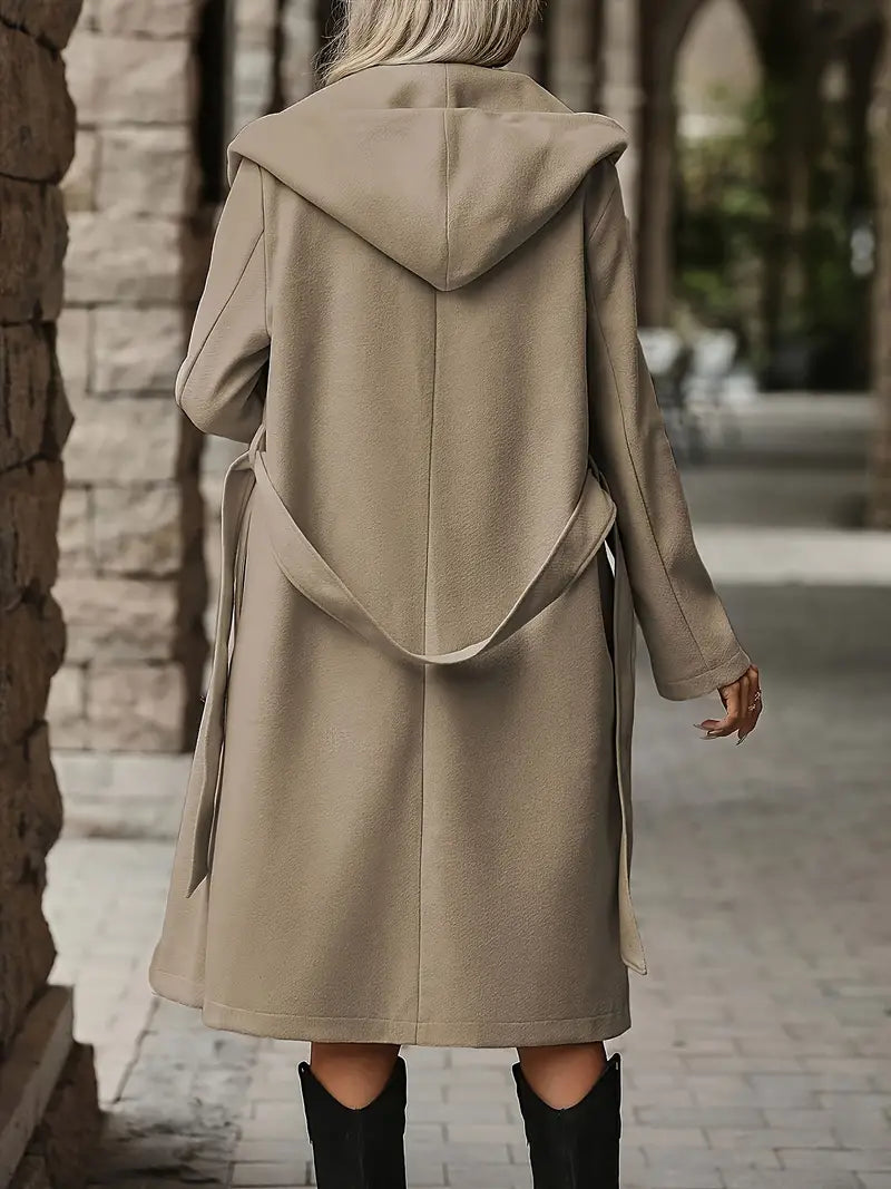 50% RABAT | Liarven™ | Schicker Wickelmantel mit Kapuze und Taille