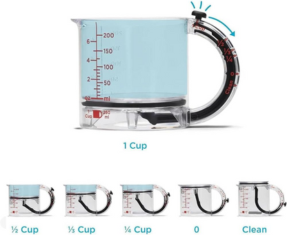 SmartMeasure™ - 4-in-1 verstellbarer Messbecher für einfaches Kochen