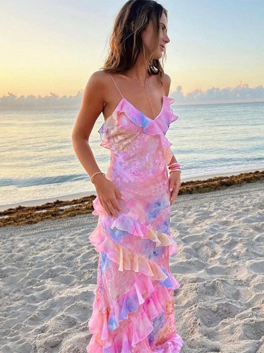 Rufflewear™ | Colorful summer dress with ruffles