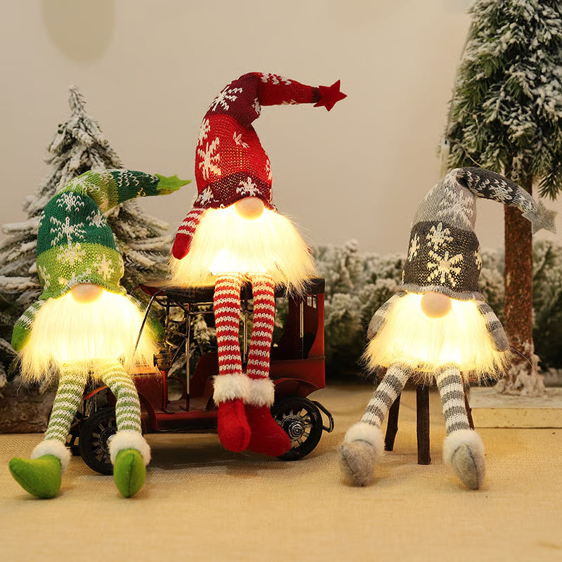 CozyNest™ - Nordischer LED-Weihnachtszwerg Figuren-Dekor