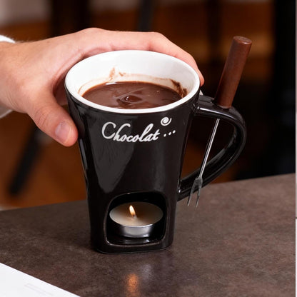 ChocoLuxe™ - Elegantes Schokoladen-Fondue-Becher-Set
