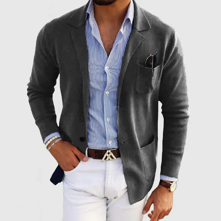 ChillChaser™ | Stilvoller Herrenblazer mit lässigen Knopftaschen und Reverskragen