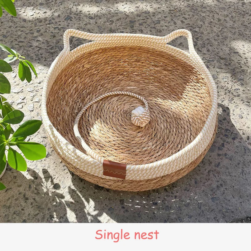 PurrNest - Ultimatives Gemütliches Katzenbett für Komfort zu jeder Jahreszeit