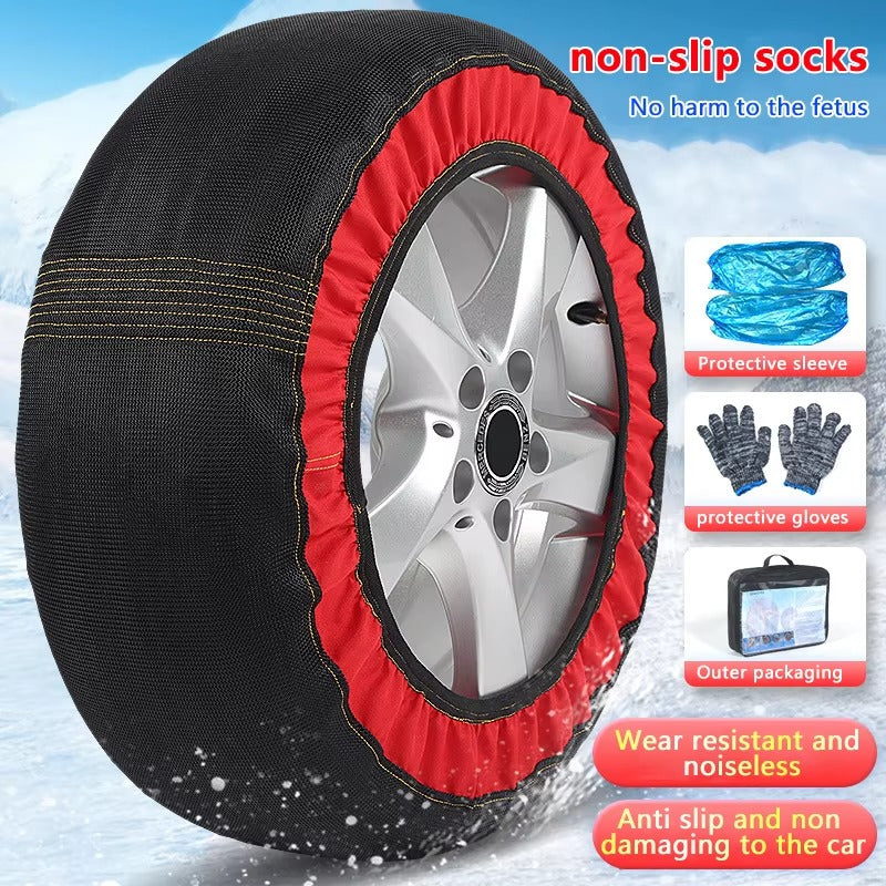 Rutschfeste Schneesocken für Autoreifen