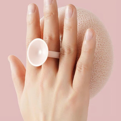 Weicher Sonnenblumen-Saug-Badeball für sanfte Reinigung