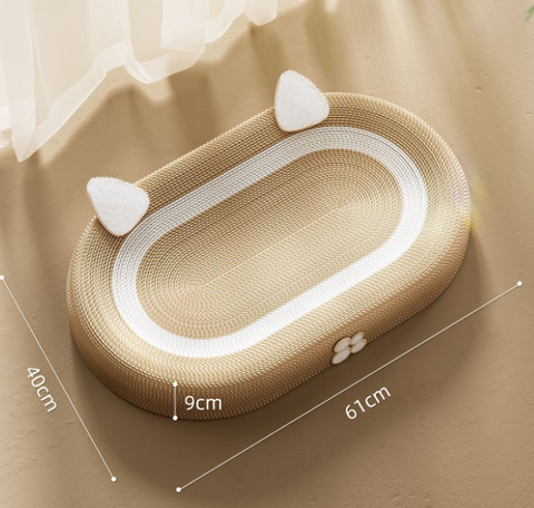 Plüsch-Katzenbett mit kratzbarer Oberfläche