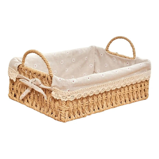 LushBasket™ | Handgeflochtene Aufbewahrungskörbe mit Griffen