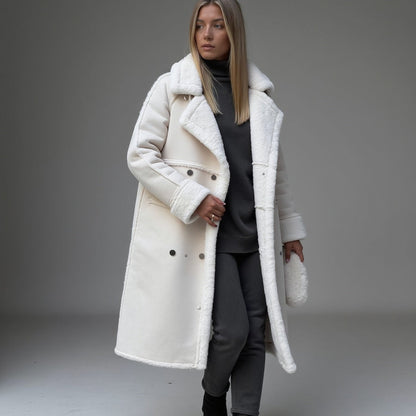 Luxeon™ | Eleganter Wintermantel aus hochwertigem Wildleder