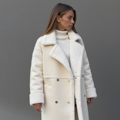 Luxeon™ | Eleganter Wintermantel aus hochwertigem Wildleder
