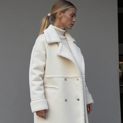 Luxeon™ | Eleganter Wintermantel aus hochwertigem Wildleder