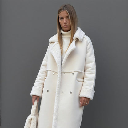 Luxeon™ | Eleganter Wintermantel aus hochwertigem Wildleder