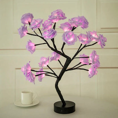 LumiFlower™ – LED-Simulations-Rosen-Tischlampe