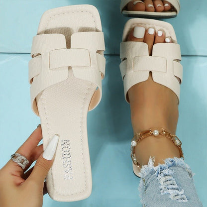Slide™ | PU Leder Ballen-Sandalen