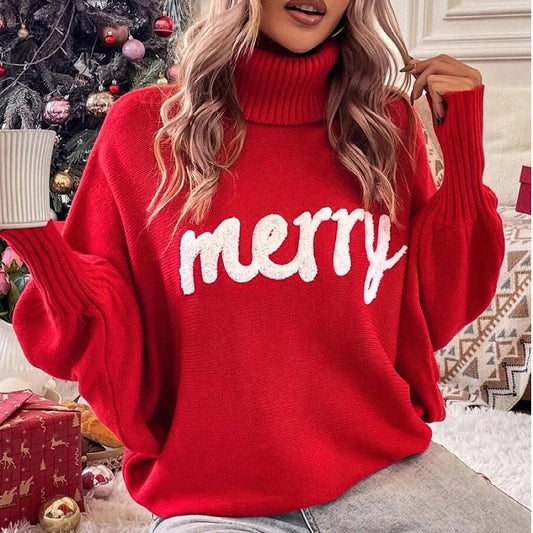 MERRY™ | Kuscheliger Festtags-Rollkragenpullover